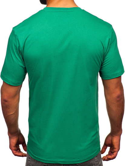 Camiseta algodón de manga corta para hombre verde Bolf 14748