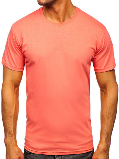 Camiseta algodón sin impresión para hombre coral Bolf 192397