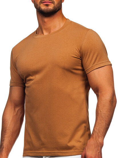 Camiseta básica para hombre Marrón Bolf 2005-86