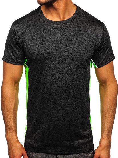 Camiseta de entrenamiento para hombre color negro Denley HM072