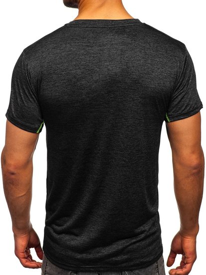 Camiseta de entrenamiento para hombre color negro Denley HM075