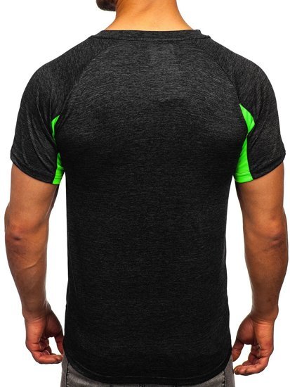 Camiseta de entrenamiento para hombre color negro Denley HM076