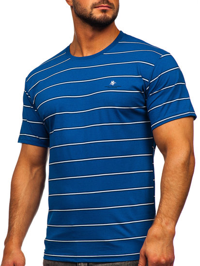 Camiseta de manga corta Bolf 14952 azul para hombre.