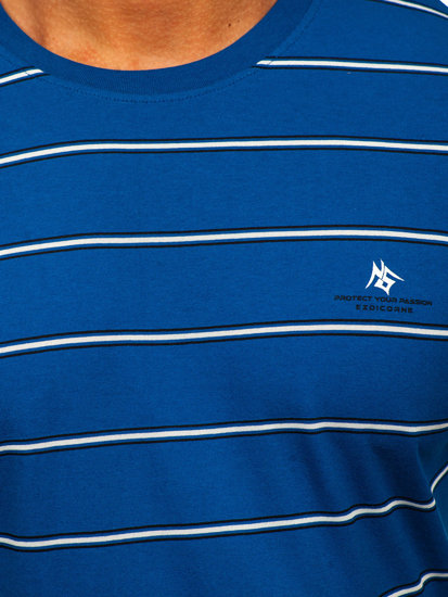 Camiseta de manga corta Bolf 14952 azul para hombre.