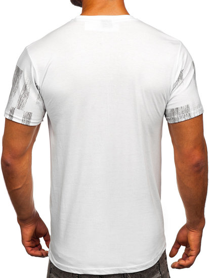 Camiseta de manga corta para hombre blanco Bolf 14703