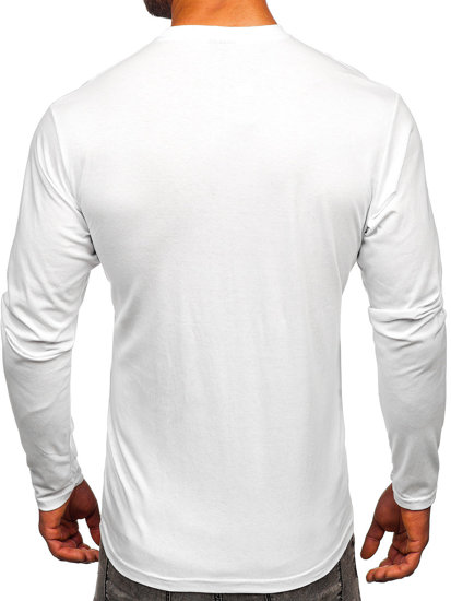 Camiseta de manga larga con impresión para hombre blanco Bolf 146741