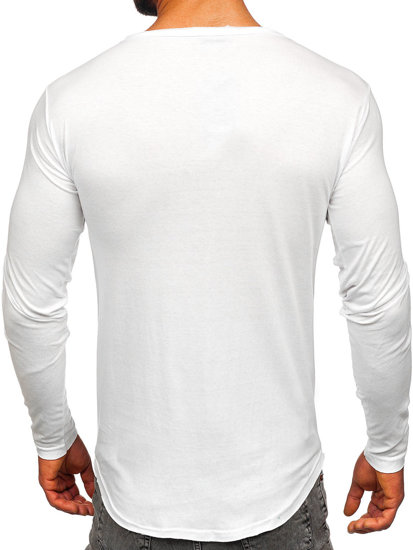 Camiseta de manga larga para hombre blanco Bolf 5059A