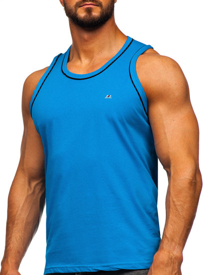 Camiseta de tirantes anchos azul claro Bolf 14276