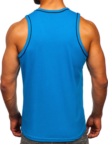 Camiseta de tirantes anchos azul claro Bolf 14276