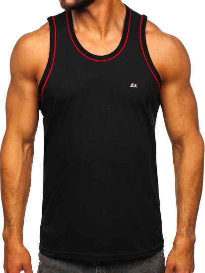 Camiseta de tirantes anchos negro Bolf 14276