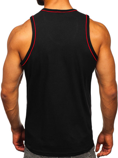 Camiseta de tirantes anchos negro Bolf 14276