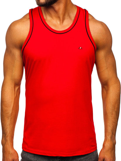 Camiseta de tirantes anchos rojo Bolf 14276