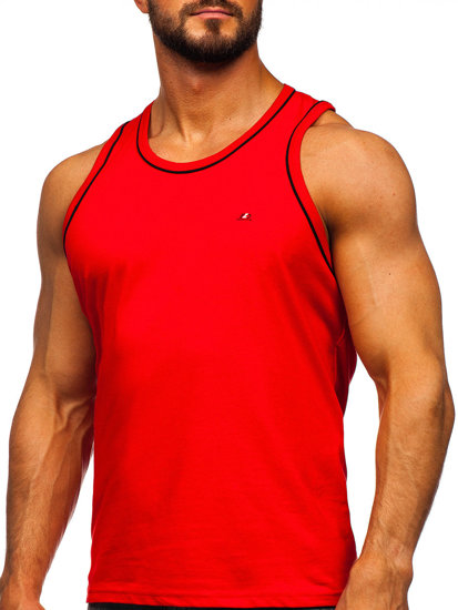 Camiseta de tirantes anchos rojo Bolf 14276