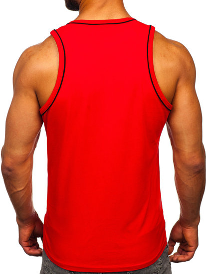 Camiseta de tirantes anchos rojo Bolf 14276