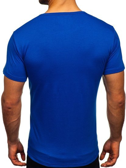 Camiseta estampada para hombre color azul Denley KS2525T