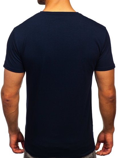 Camiseta estampada para hombre color azul oscuro Bolf Y70002