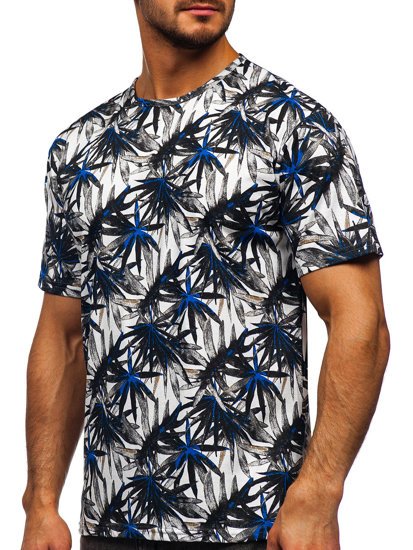 Camiseta estampada para hombre color blanco Bolf 14909