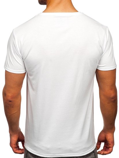 Camiseta estampada para hombre color blanco Bolf Y70011