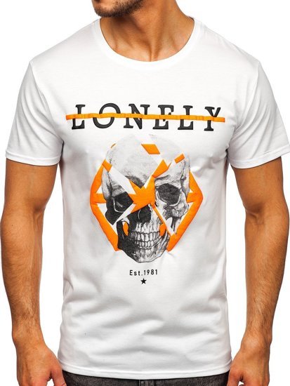 Camiseta estampada para hombre color blanco Bolf Y70011