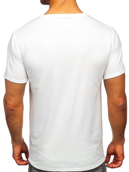 Camiseta estampada para hombre color blanco Bolf Y70012