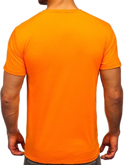 Camiseta estampada para hombre color naranja Denley Y70013