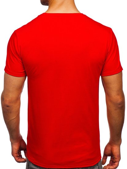 Camiseta estampada para hombre color rojo Bolf Y70001