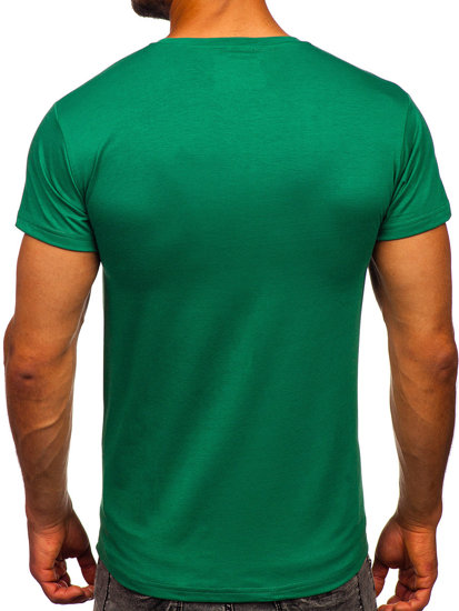 Camiseta para hombre sin estampado color verde Bolf 2005-101