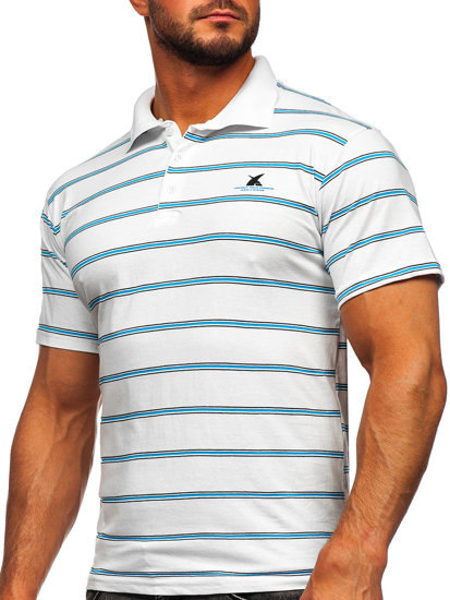 Camiseta polo de manga corta para hombre blanco Bolf 14954