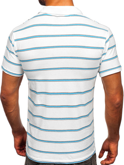 Camiseta polo de manga corta para hombre blanco Bolf 14954