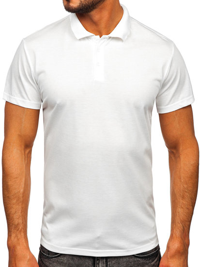 Camiseta polo de manga corta para hombre blanco Bolf 8T80