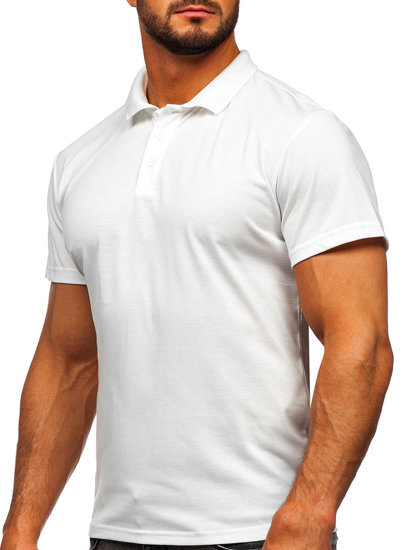 Camiseta polo de manga corta para hombre blanco Bolf 8T80