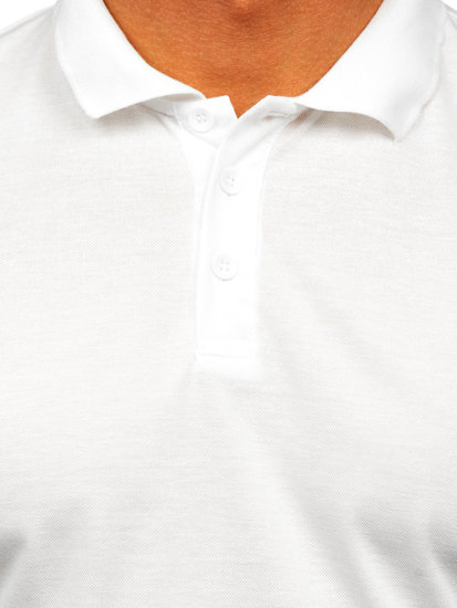 Camiseta polo de manga corta para hombre blanco Bolf 8T80