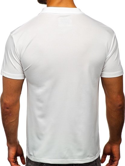 Camiseta polo de manga corta para hombre blanco Bolf HS2005