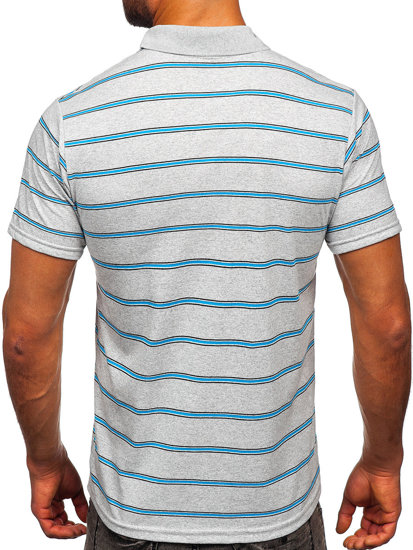 Camiseta polo de manga corta para hombre gris Bolf 14954