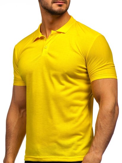 Camiseta polo para hombre color amarillo Bolf GD02