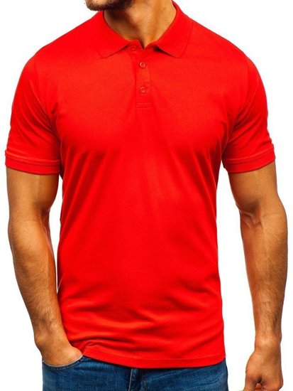 Camiseta polo para hombre naranja Bolf 9025