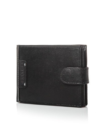 Cartera de curo negro para hombre 3080