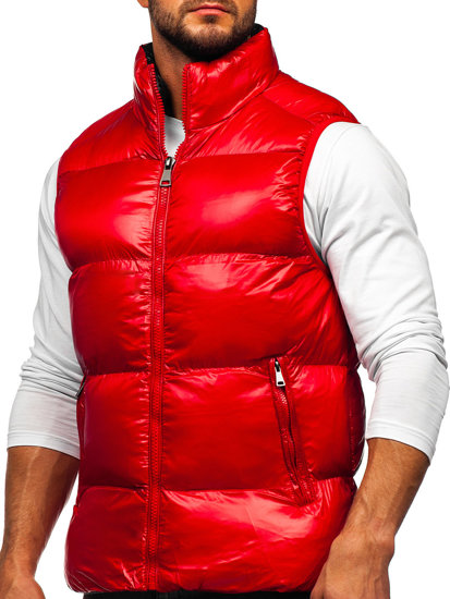 Chaleco acolchado grueso para hombre rojo Bolf 9968