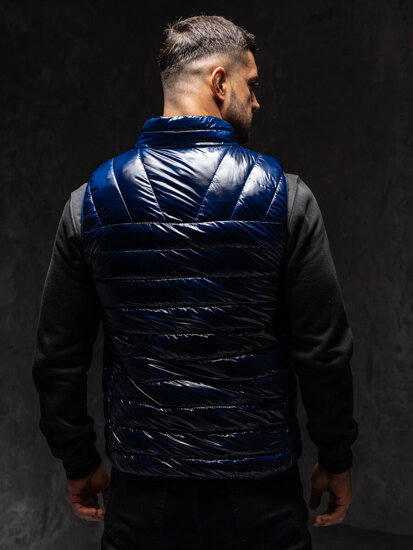 Chaleco acolchado para hombre azul marino Bolf R0109AA1