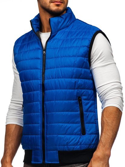 Chaleco acolchado para hombre color azul Bolf MY77