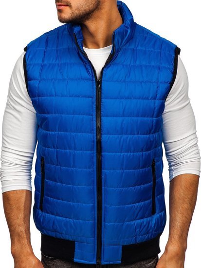 Chaleco acolchado para hombre color azul Bolf MY77