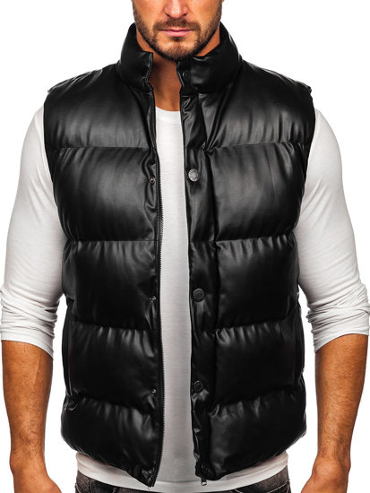 Chaleco acolchado para hombre negro Bolf 0023