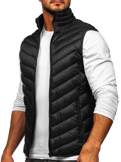 Chaleco acolchado para hombre negro Bolf 13073