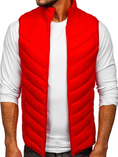 Chaleco acolchado para hombre rojo Bolf 13073