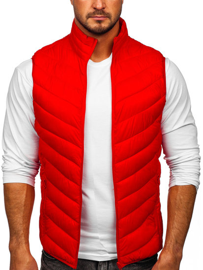 Chaleco acolchado para hombre rojo Bolf 13073