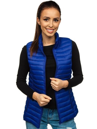 Chaleco acolchado para mujer color azul oscuro Bolf 20314