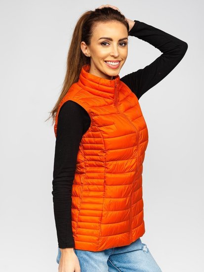 Chaleco acolchado para mujer color naranja Bolf 23038