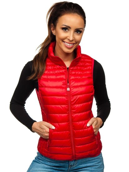 Chaleco acolchado para mujer rojo Bolf B2705