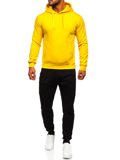 Chándal con capucha para hombre amarillo Bolf D002-28