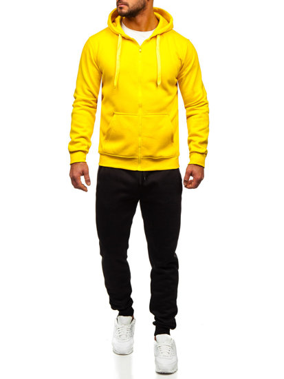 Chándal con capucha para hombre amarillo Bolf D004